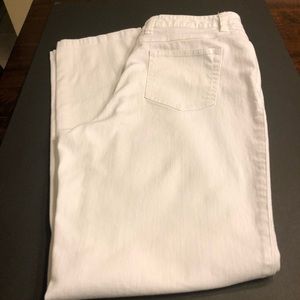 EUC white denim jeans
